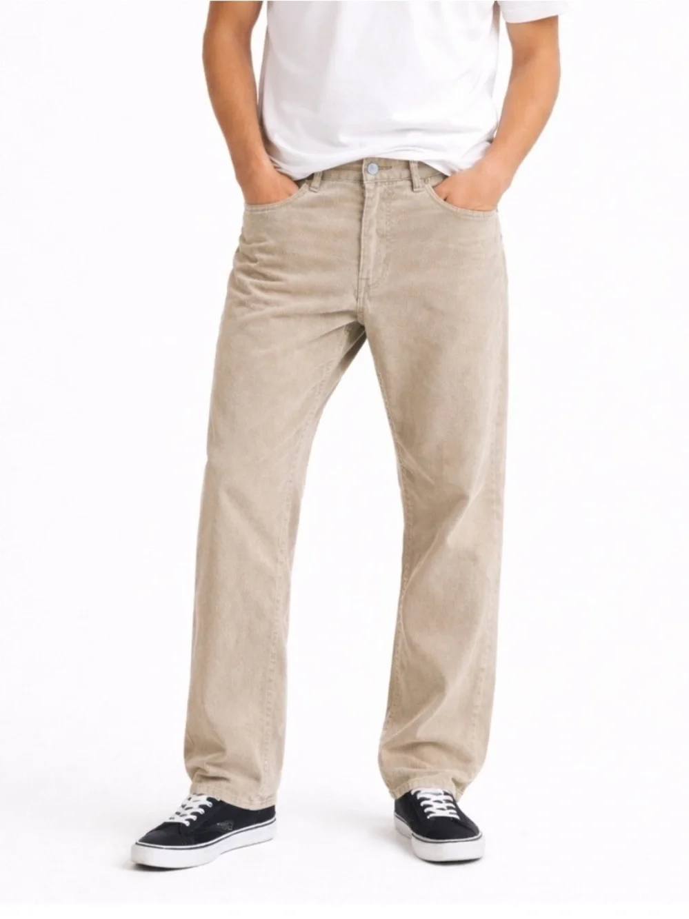 J. Crew Vintage Cord Light Brown Tan Cotton Micro Corduroy Straight Leg Pants 30